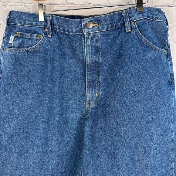 Carhartt Men's Relaxed Fit Heavyweight Cotton Jeans, Size‎ W42 x L32, Dark Stone - Picture 5 of 12
